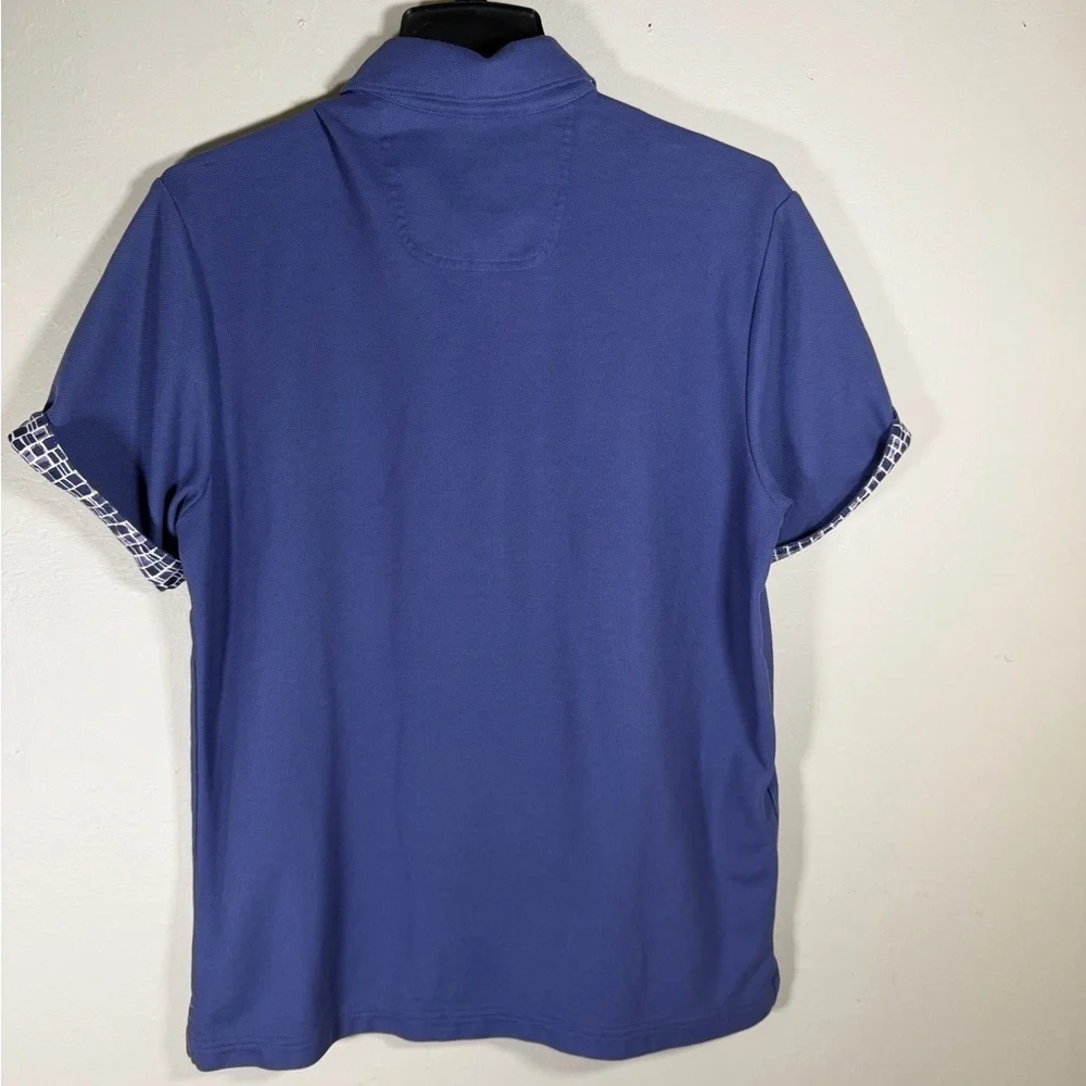 Tommy Bahama Blue Short Sleeve Button Down Shirt - Picture 5 of 10